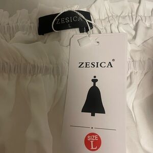 Zesica Women's Elegant White Maxi Dress